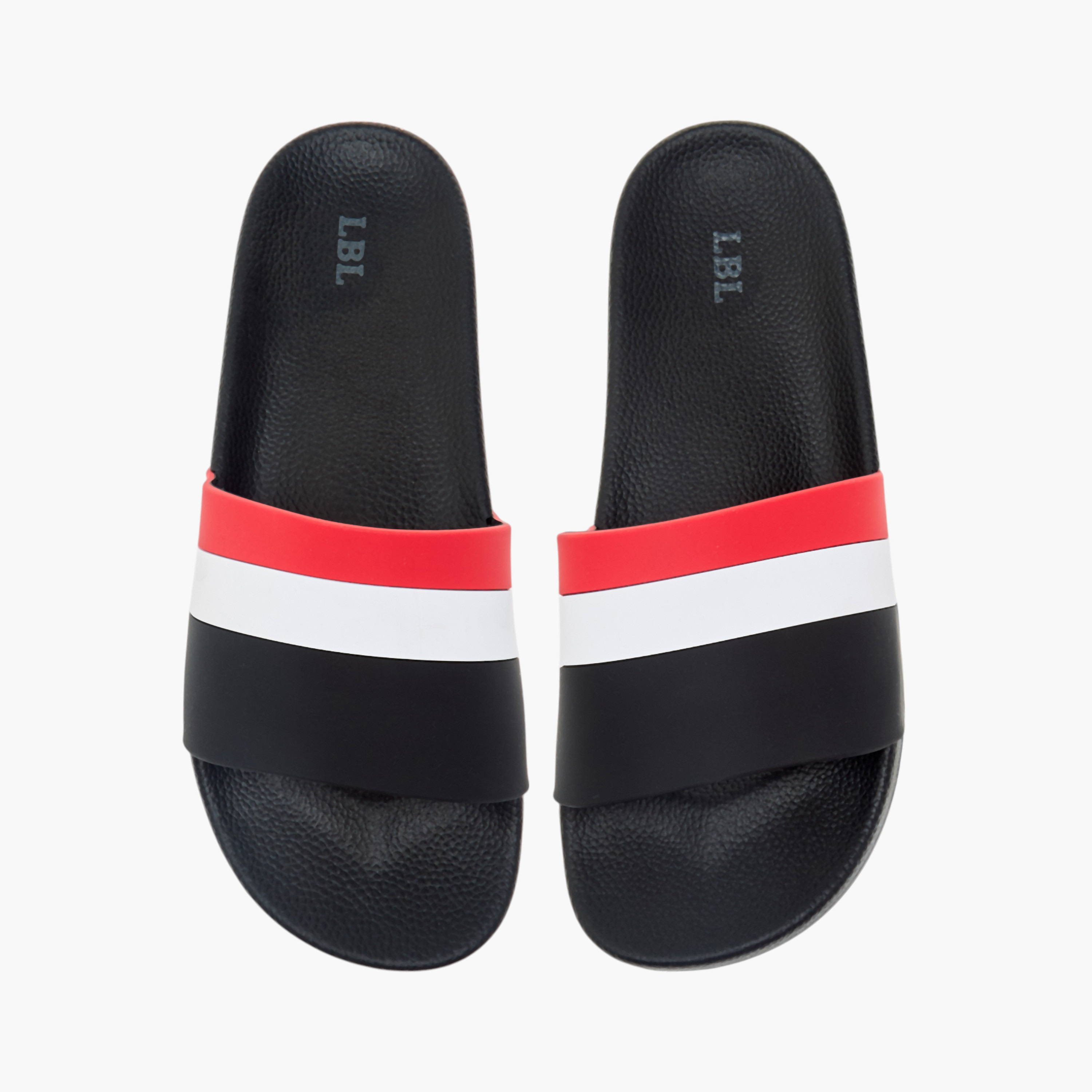 LBL by Shoexpress Striped Slip-On Slides-men-shoes-flipflopsandslides-image-1