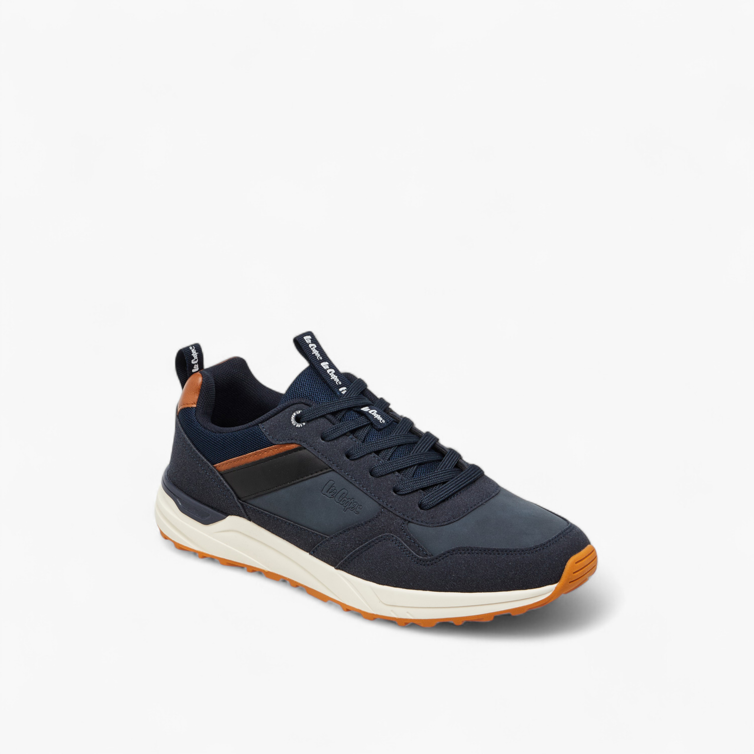 Lee Cooper Men's Panelled Lace-Up Sneakers-men-shoes-sneakers-image-2
