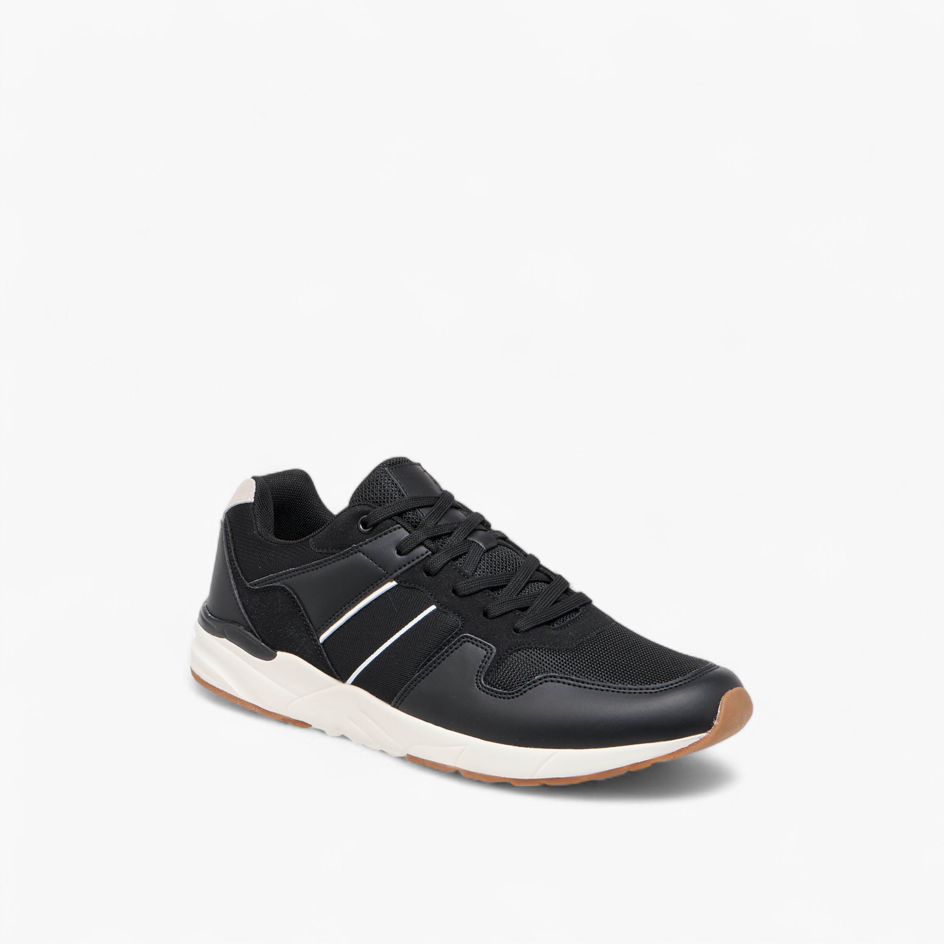 LBL by Shoexpress Panelled Sneakers with Lace-Up Closure-men-shoes-sneakers-image-2