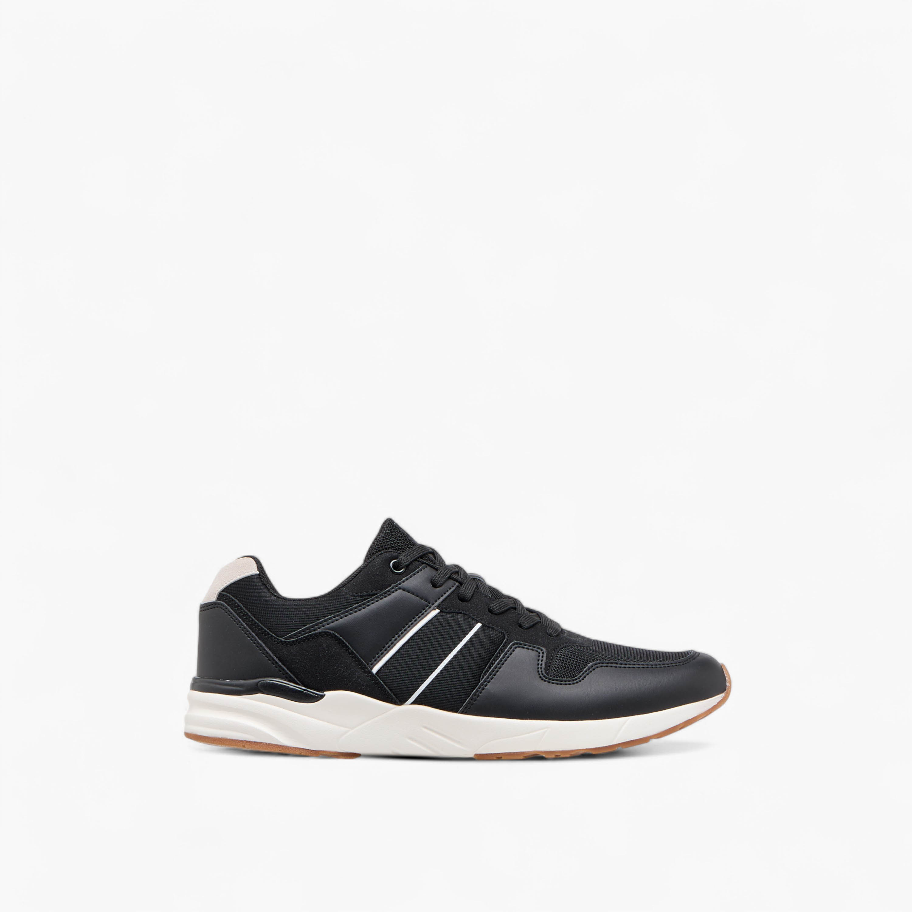 LBL by Shoexpress Panelled Sneakers with Lace-Up Closure-men-shoes-sneakers-image-3