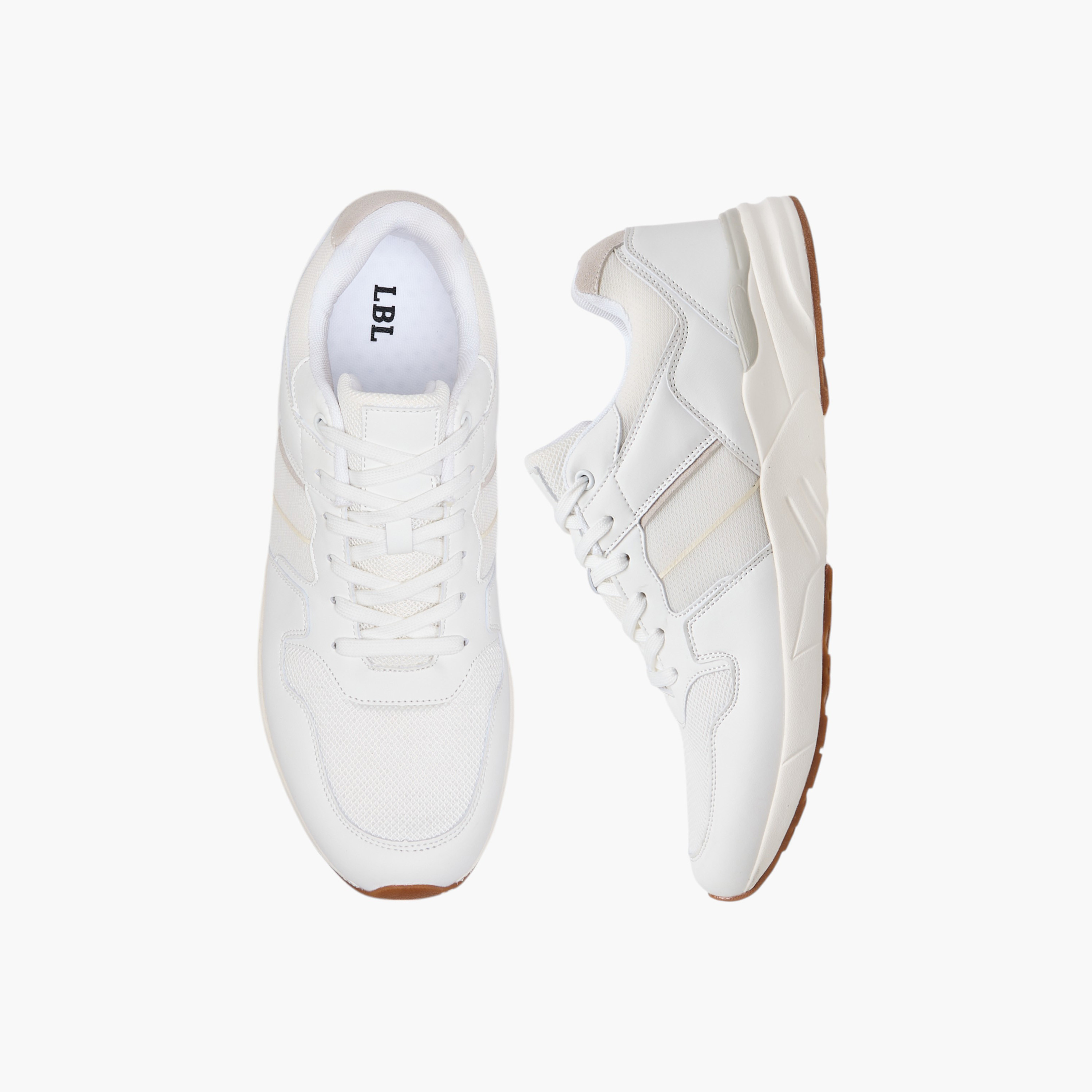 حذاء سنيكرز بِألواح ورباط إغلاق من إل بي إل من شو إكسبرس-men-shoes-sneakers-image-1