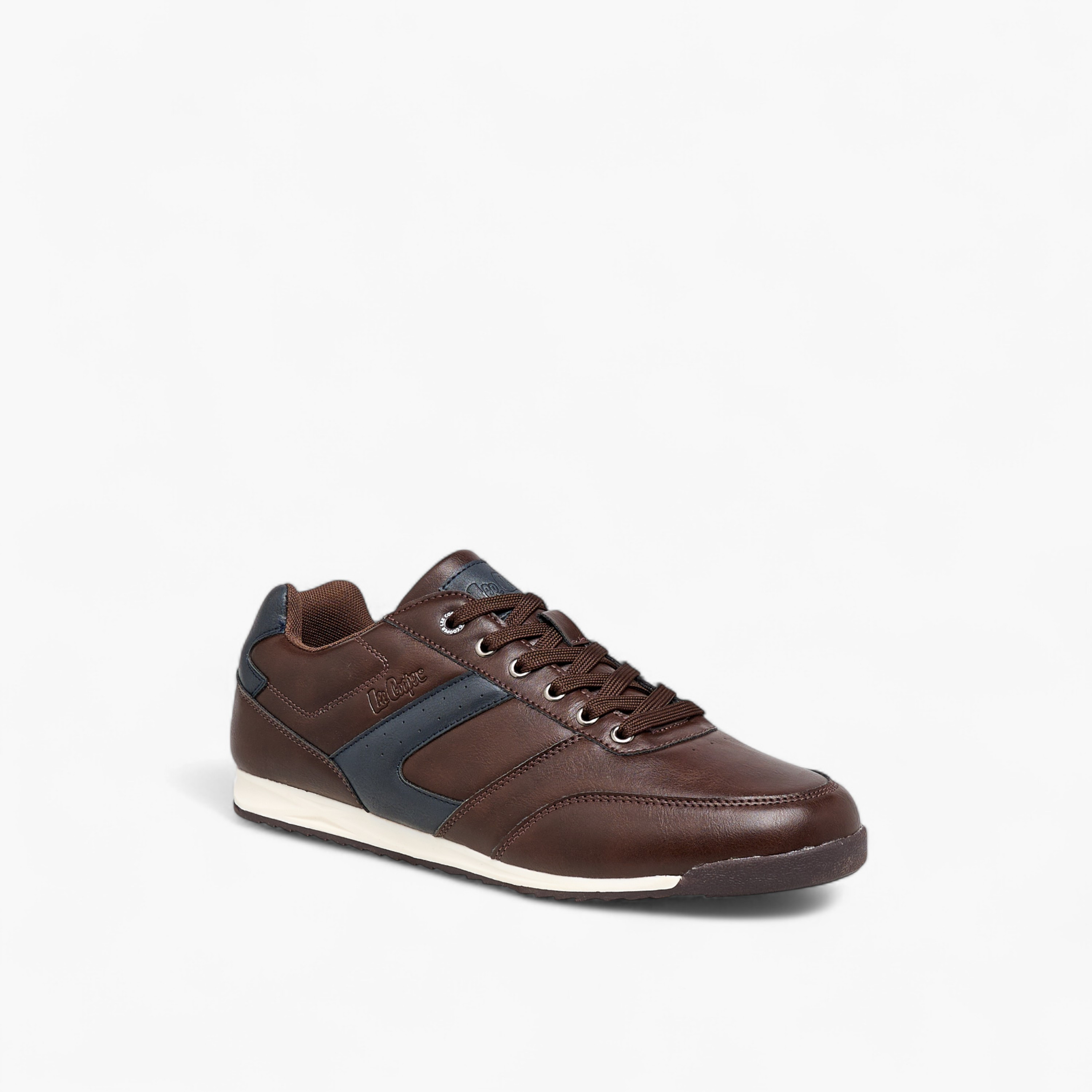 Lee Cooper Panelled Sneakers with Lace-Up Closure-men-shoes-sneakers-image-2