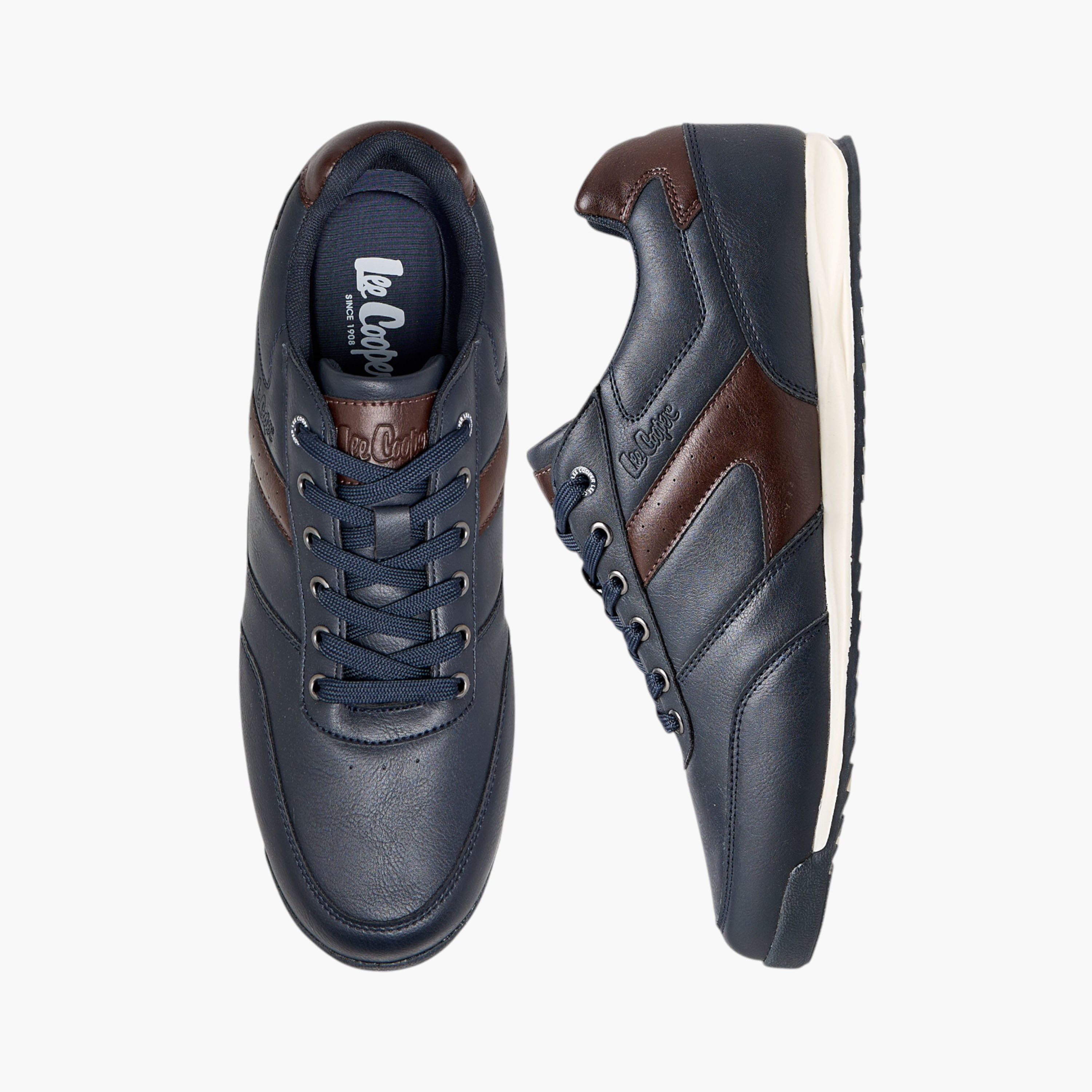 حذاء سنيكرز بألواح ورباط إغلاق من لي كوبر-men-shoes-sneakers-image-1