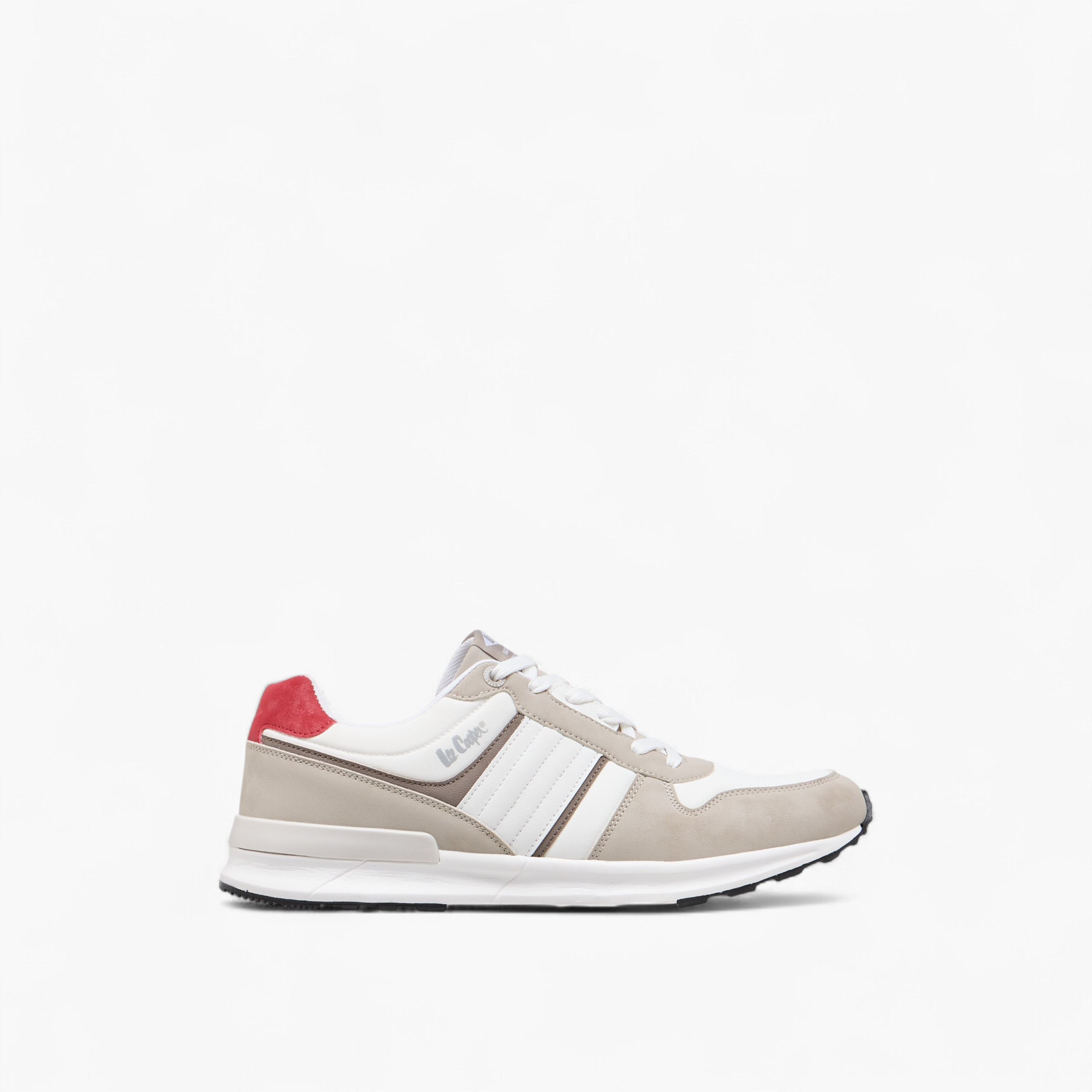 Lee Cooper Men's Panelled Lace-Up Sneakers-men-shoes-sneakers-image-3