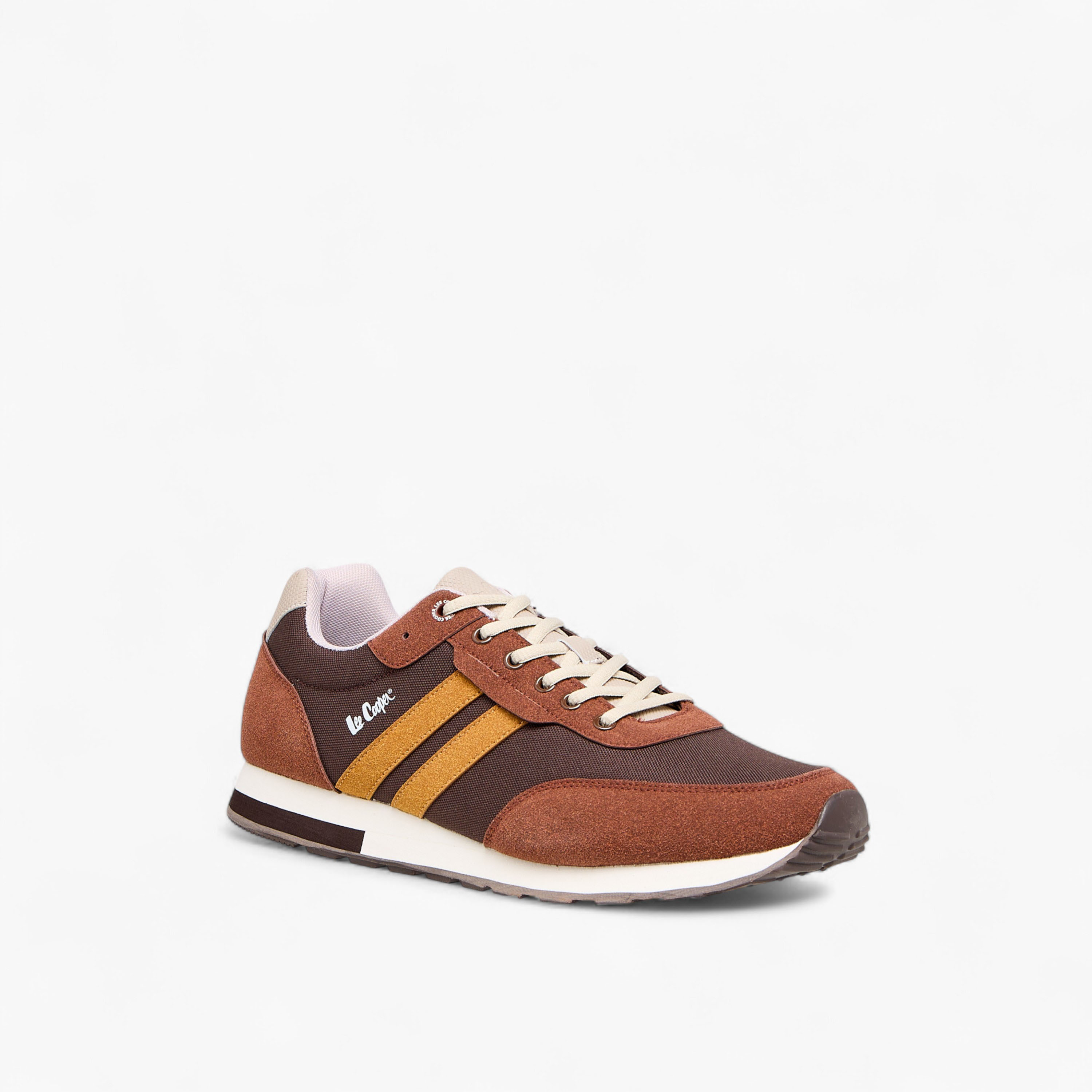 Lee Cooper Men's Panelled Sneakers with Lace-Up Closure-men-shoes-sneakers-image-2