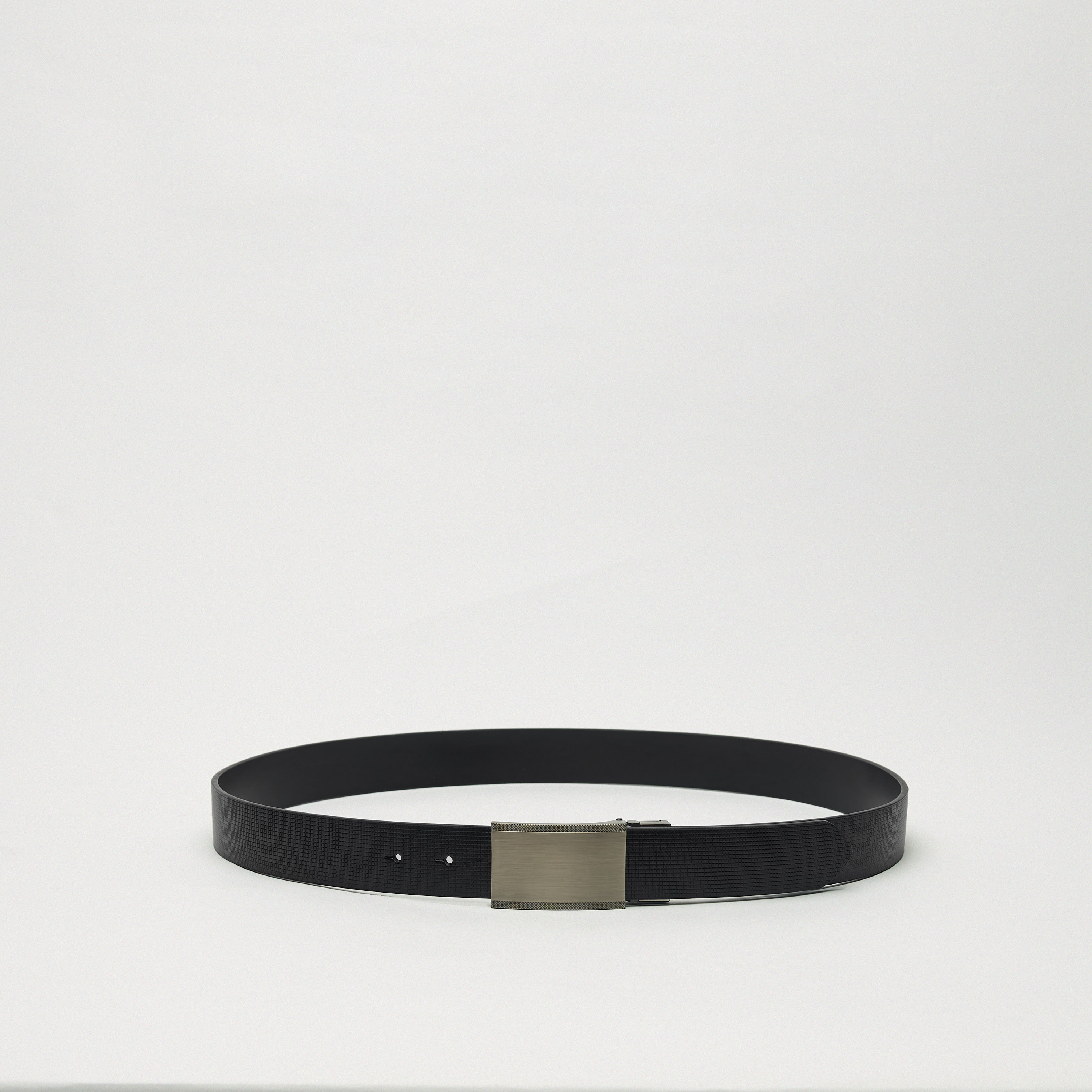 LBL by Shoexpress Textured Reversible Belt with Plate Buckle Closure-men-beltsandwallets-belts-image-1