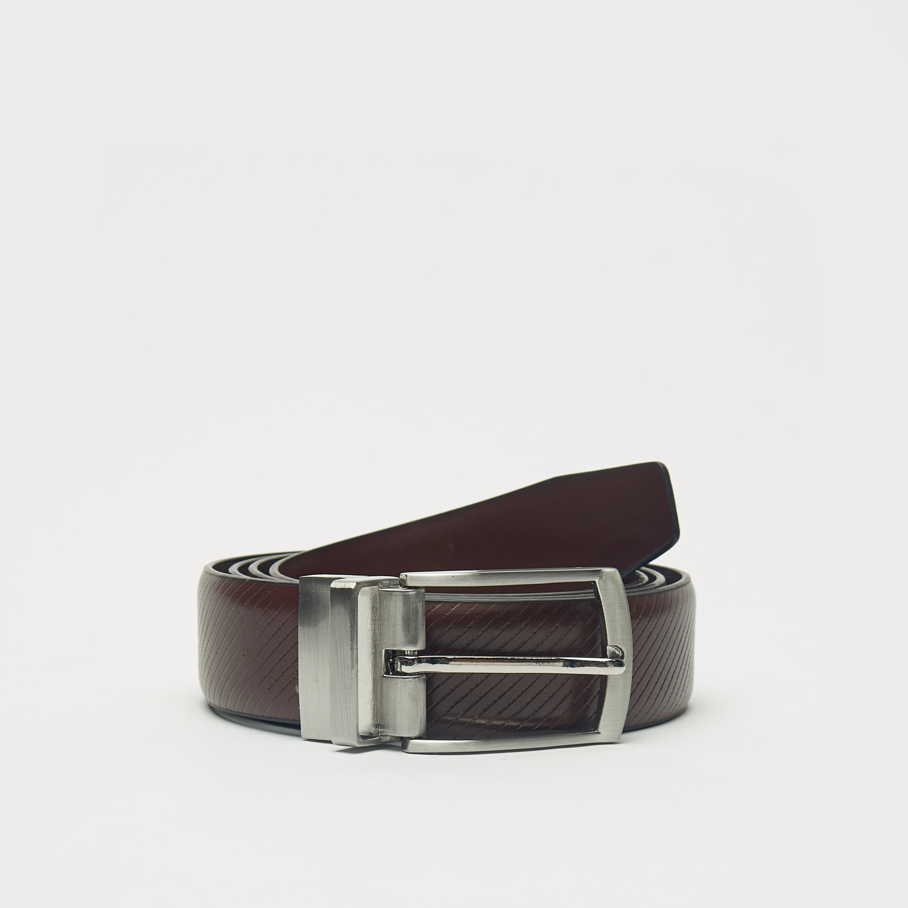 LBL by Shoexpress Textured Reversible Belt with Pin Buckle Closure-men-beltsandwallets-belts-image-3