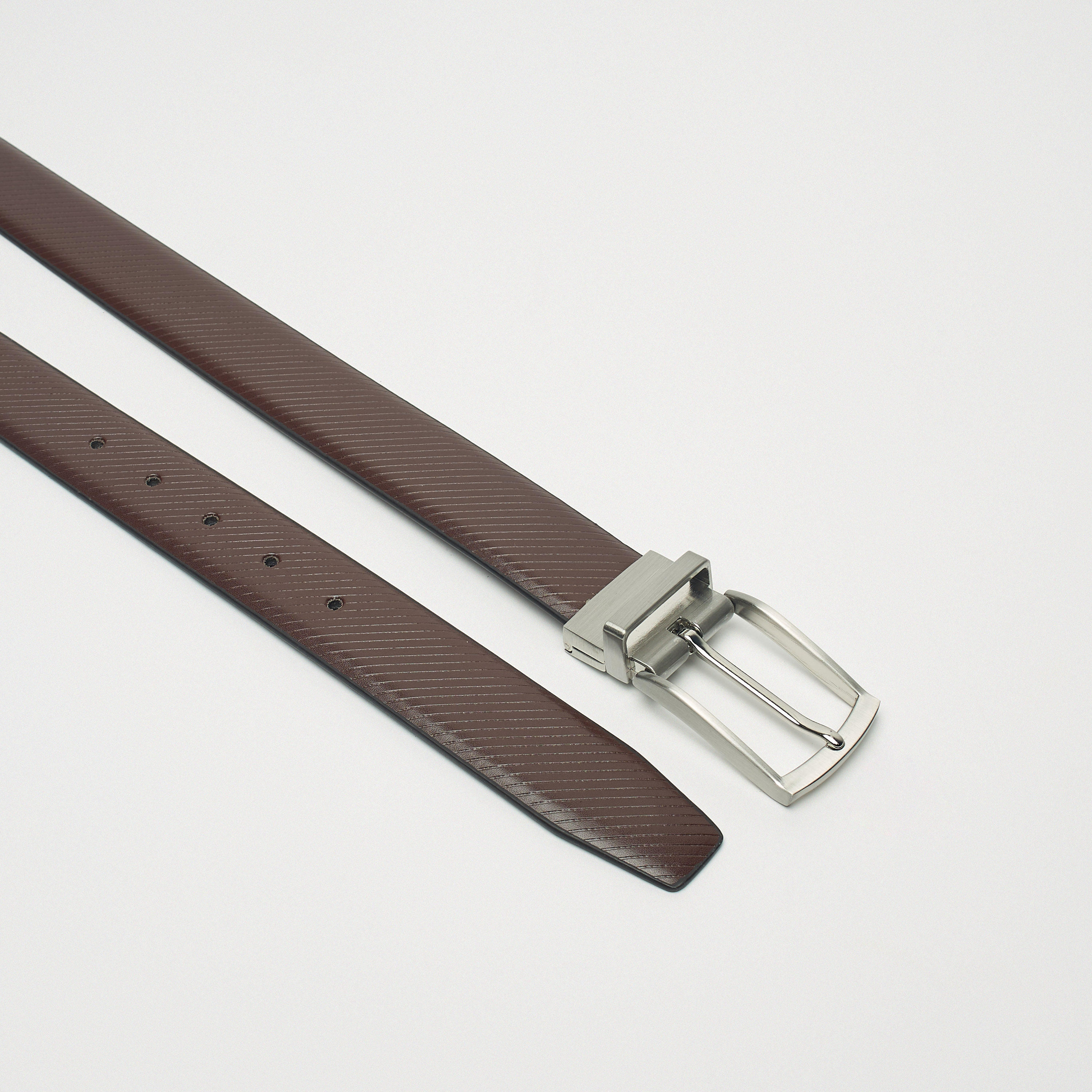 LBL by Shoexpress Textured Reversible Belt with Pin Buckle Closure-men-beltsandwallets-belts-image-4