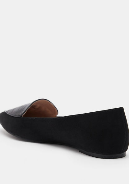Celeste Women's Textured Slip-On Ballerina Shoes-Women%27s Ballerinas-image-3
