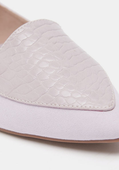 Celeste Women's Textured Slip-On Ballerina Shoes-Women%27s Ballerinas-image-4