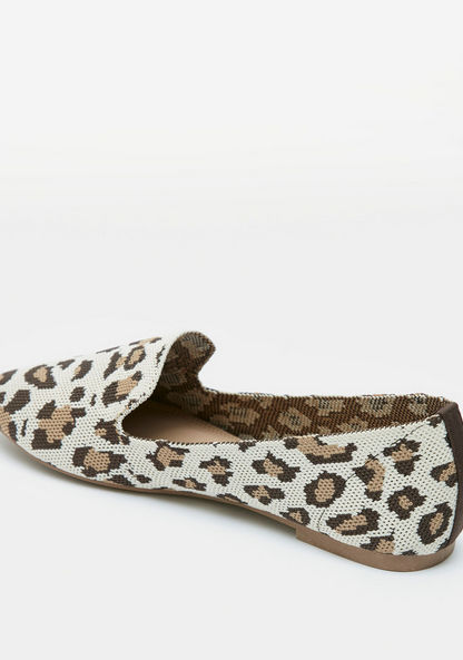 Celeste Women's Animal Print Slip-On Round Toe Ballerina Shoes