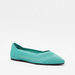 Celeste Women's Textured Slip-On Pointed Toe Ballerina Shoes-Women%27s Ballerinas-thumbnail-0