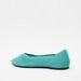 Celeste Women's Textured Slip-On Pointed Toe Ballerina Shoes-Women%27s Ballerinas-thumbnail-1