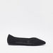 Celeste Women's Textured Pointed Toe Ballerina Shoes-Women%27s Ballerinas-thumbnail-0