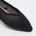 Celeste Women's Textured Pointed Toe Ballerina Shoes-Women%27s Ballerinas-thumbnail-3