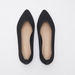 Celeste Women's Textured Pointed Toe Ballerina Shoes-Women%27s Ballerinas-thumbnail-4