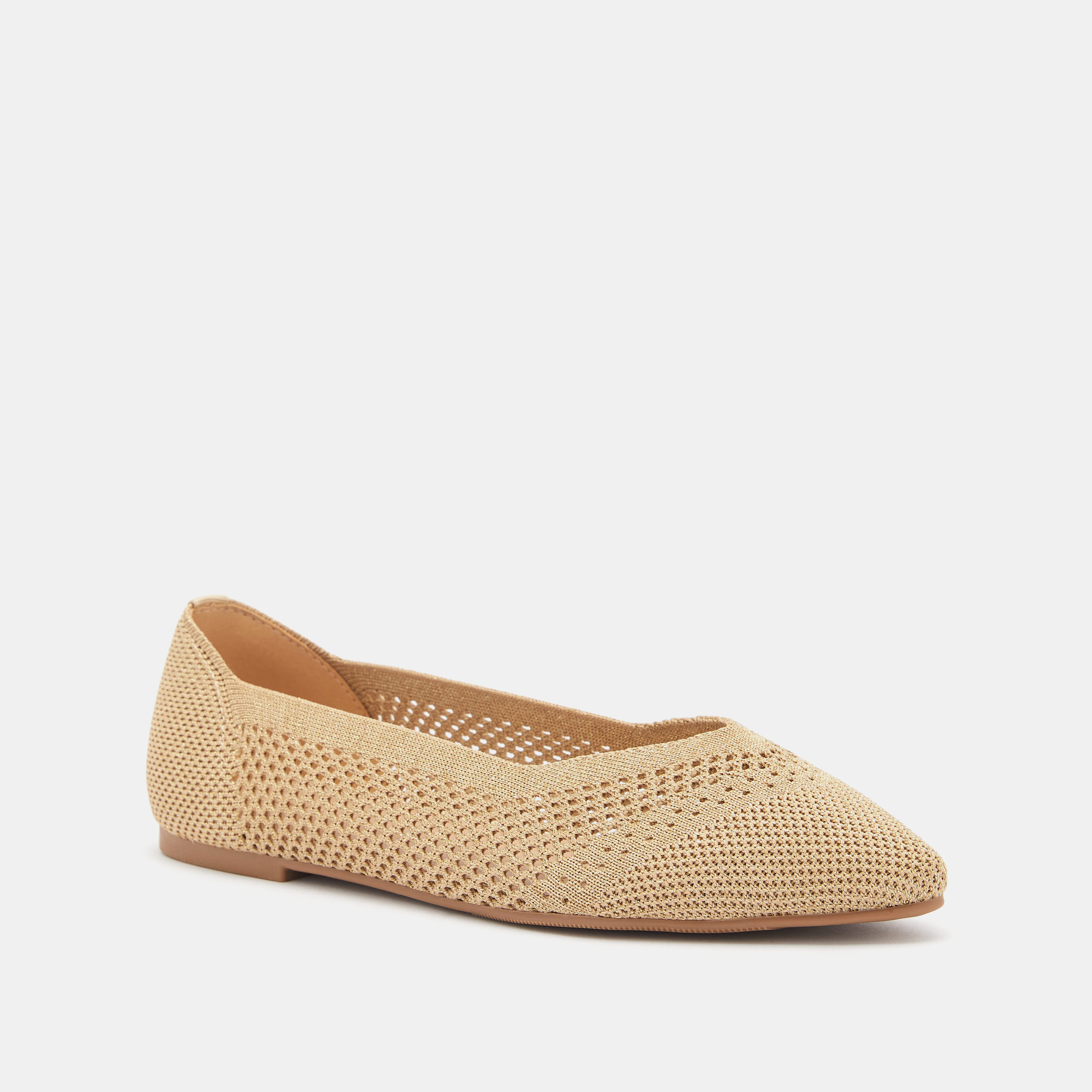 حذاء باليرينا سهل الارتداء وبارز الملمس بمقدمة مدببة من سيليست-women-shoes-ballerinas-image-2