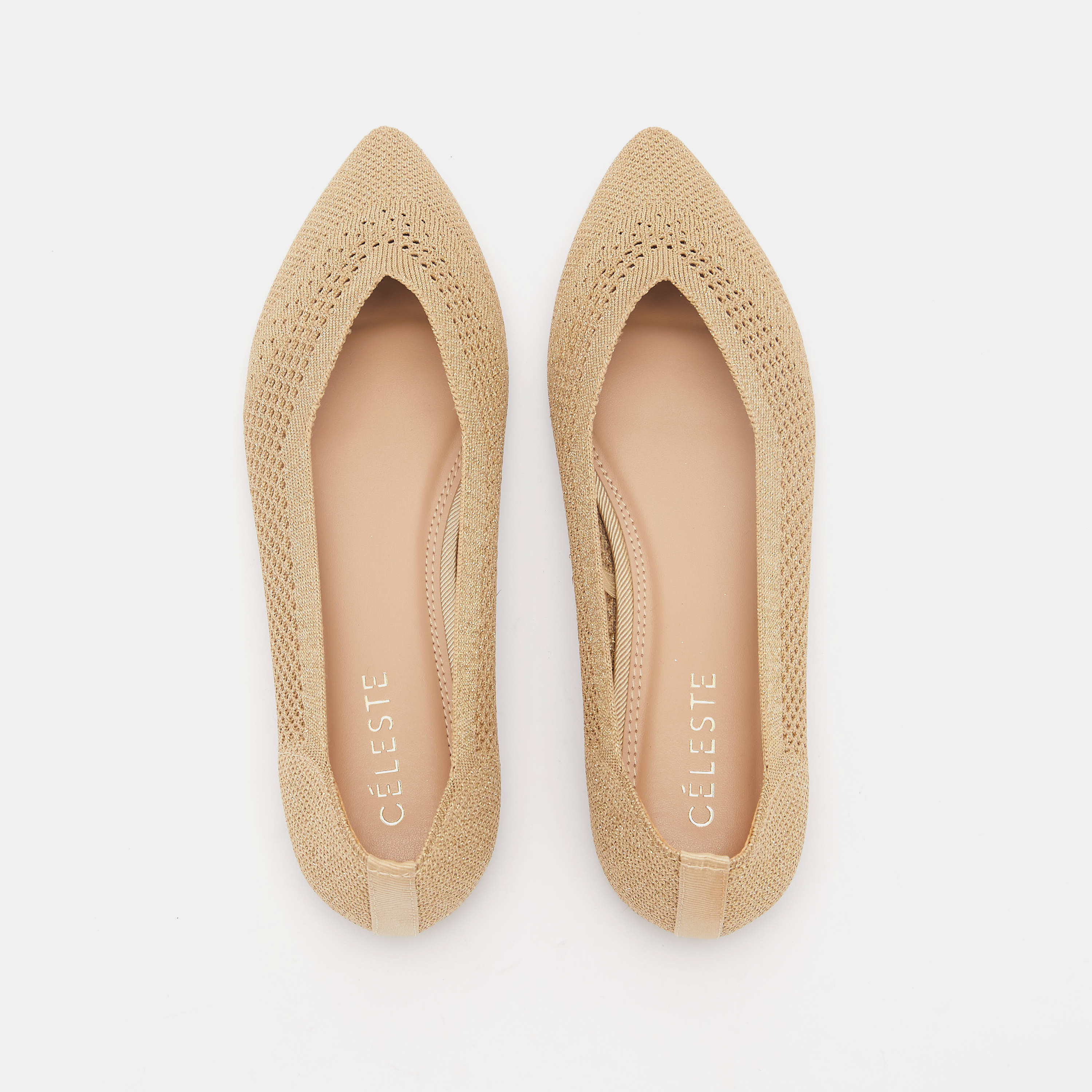 حذاء باليرينا سهل الارتداء وبارز الملمس بمقدمة مدببة من سيليست-women-shoes-ballerinas-image-5