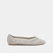 Celeste Textured Slip-On Pointed Toe Ballerina Shoes-Women%27s Ballerinas-thumbnail-0