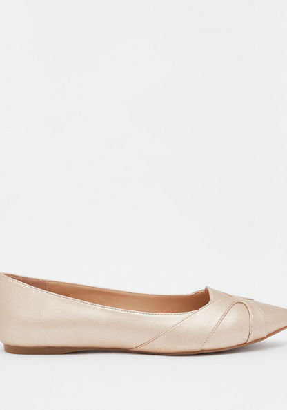 Celeste Women's Textured Slip-On Ballerina Shoes-Women%27s Ballerinas-image-2