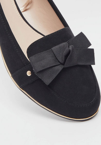 Celeste Women's Grosgrain Bow Detail Slip-On Loafers-Women%27s Casual Shoes-image-3