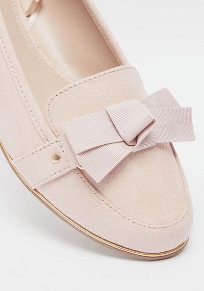 Celeste Women's Grosgrain Bow Detail Slip-On Loafers-Women%27s Casual Shoes-image-3