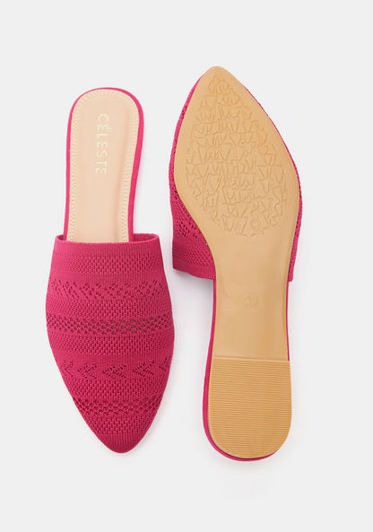Celeste Women's Textured Slip-On Mules-Women%27s Casual Shoes-image-4