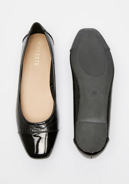 Celeste Women's Slip-On Square-Toe Ballerina Shoes-Women%27s Ballerinas-image-4