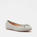 Celeste Slip-On Round Toe Ballerina Shoes with Bow Accent-Women%27s Ballerinas-thumbnailMobile-1