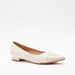 Celeste Women's Animal Textured Pointed Toe Slip-On Ballerina Shoes-Women%27s Ballerinas-thumbnail-1