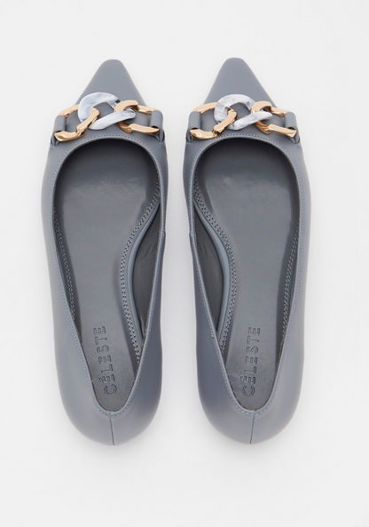 Celeste Women's Slip-On Pointed Toe Ballerina Shoes-Women%27s Ballerinas-image-4