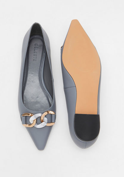 Celeste Women's Slip-On Pointed Toe Ballerina Shoes-Women%27s Ballerinas-image-5
