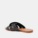 Cut Out Detail Cross Strap Slip-On Slides-Women%27s Flat Sandals-thumbnailMobile-2