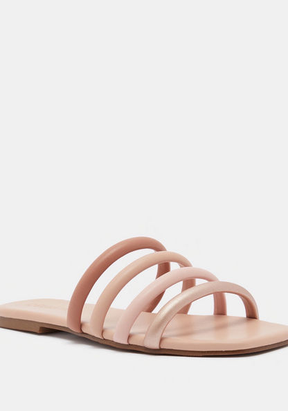 Celeste Solid Slip-On Slides-Women%27s Flat Sandals-image-1