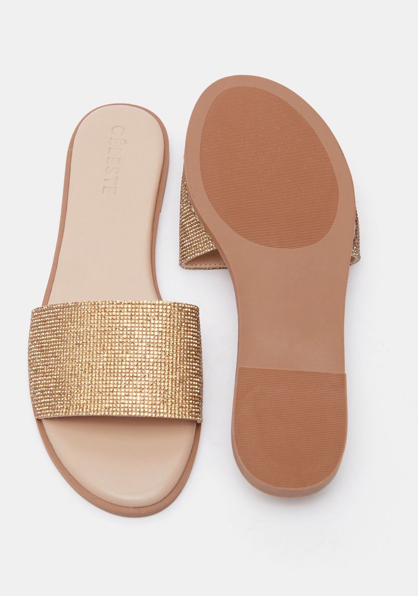 Celeste Textured Flat Sandals-Women%27s Flat Sandals-image-4