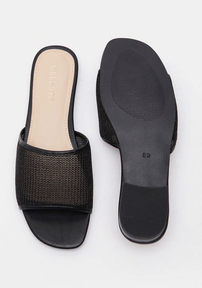 Celeste Women's Open Toe Slide Sandals-Women%27s Flat Sandals-image-4
