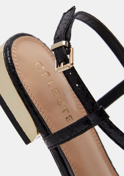 Celeste Strappy Sandals with Buckle Closure-Women%27s Flat Sandals-image-3