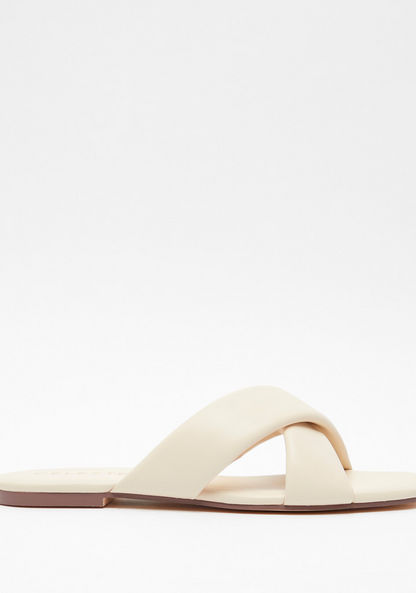 Celeste Cross-Strap Slide Sandals-Women%27s Flat Sandals-image-0