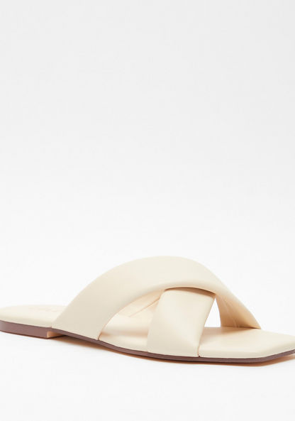 Celeste Cross-Strap Slide Sandals-Women%27s Flat Sandals-image-1