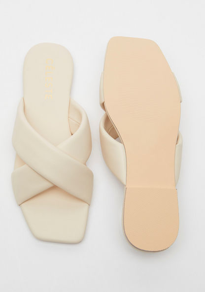Celeste Cross-Strap Slide Sandals-Women%27s Flat Sandals-image-4
