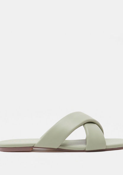 Celeste Women's Cross Strap Slide Sandals-Women%27s Flat Sandals-image-0
