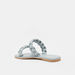 Celeste Women's Open Toe Slide Sandals with Braided Straps-Women%27s Flat Sandals-thumbnailMobile-2
