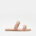 Celeste Women's Open Toe Slide Sandals with Braided Straps-Women%27s Flat Sandals-thumbnail-0