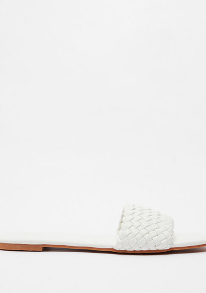 Celeste Weave Textured Slip-On Flat Sandals-Women%27s Flat Sandals-image-0