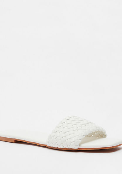 Celeste Weave Textured Slip-On Flat Sandals-Women%27s Flat Sandals-image-1