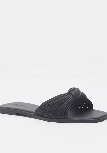 Celeste Women's Open Toe Strappy Knot Sandals-Women%27s Flat Sandals-image-1