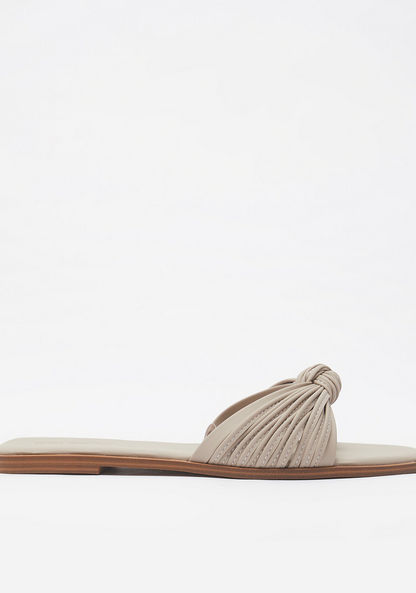 Celeste Women's Open Toe Strappy Knot Sandals-Women%27s Flat Sandals-image-0