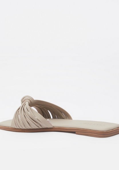 Celeste Women's Open Toe Strappy Knot Sandals-Women%27s Flat Sandals-image-2