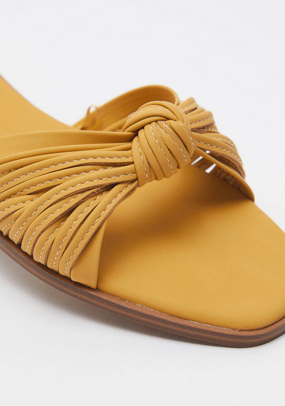 Celeste Women's Open Toe Strappy Knot Sandals-Women%27s Flat Sandals-image-3