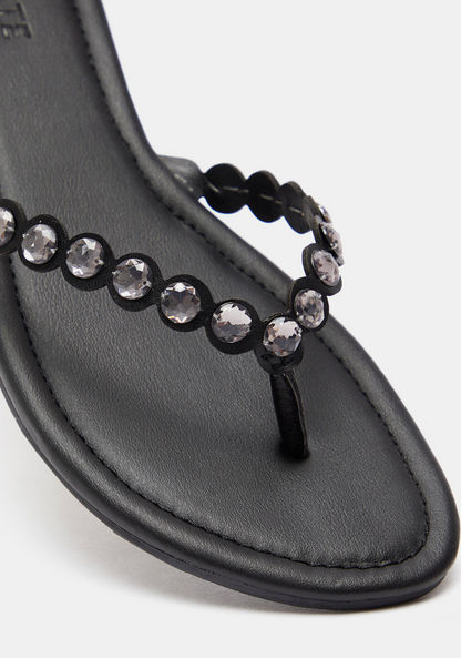 Celeste Women's Embellished Slip-On Thong Sandals